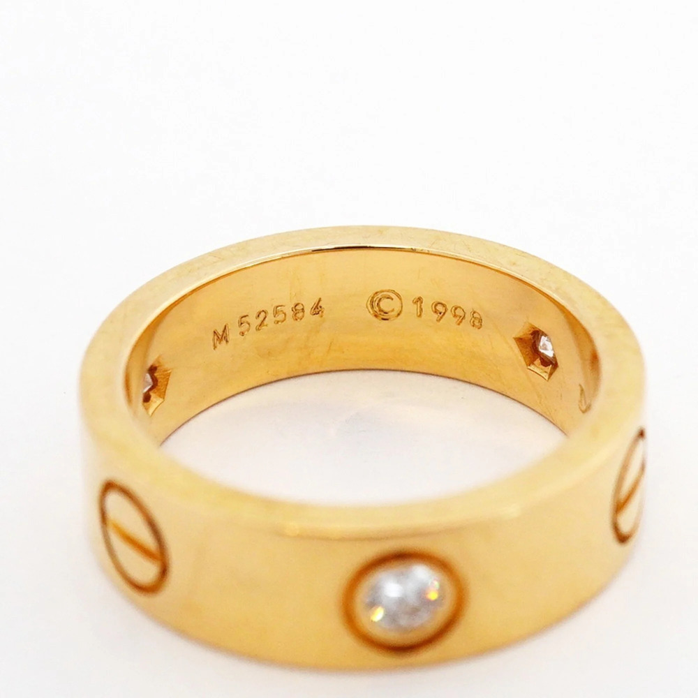 CARTIER Authentic 18k Gold Diamond Love Ring - Picture 5 of 9